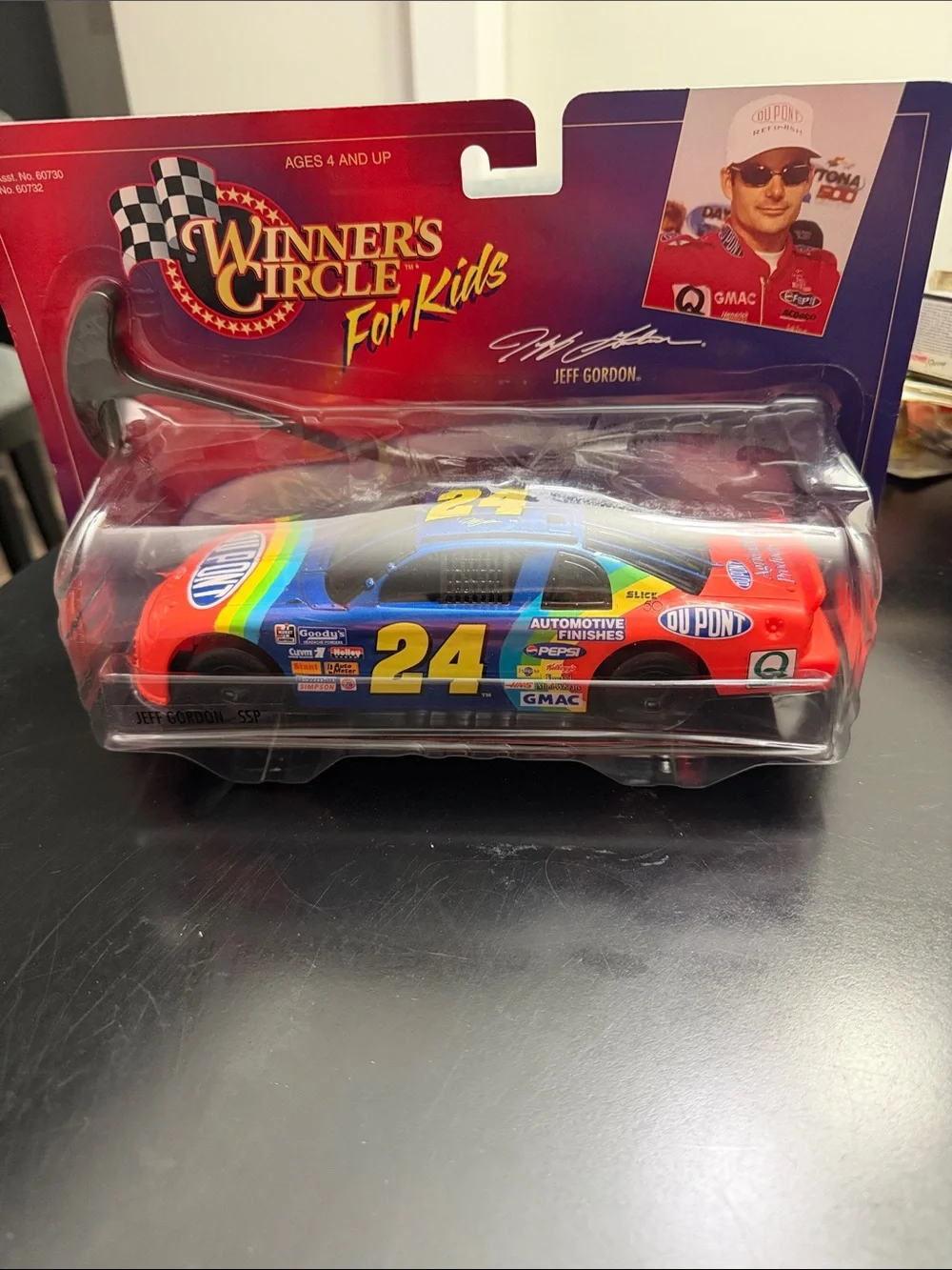 Winner's Circle For Kids #24 Die-Cast Race Car Toy - Blue & Red